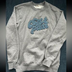Cotopaxi Gray Sweater with Blue Logo